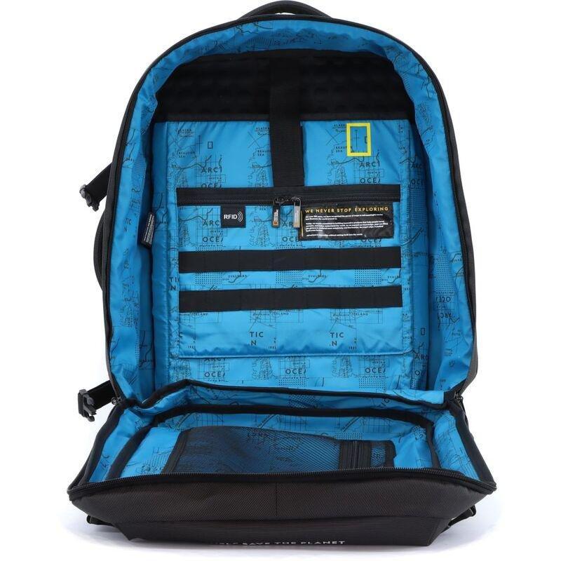 National Geographic Ocean Rpet 3 Way 50Cm Medium Backpack Black 29.7 Ltrs, , large image number 3