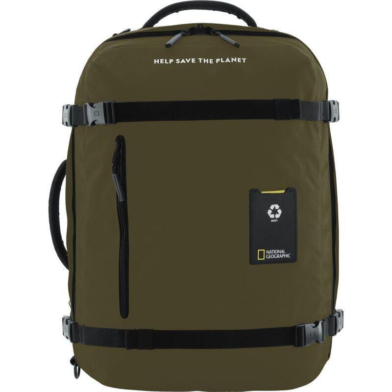 National Geographic Ocean Rpet 3 Way 50Cm Medium Backpack Khaki 29.7 Ltrs, , medium