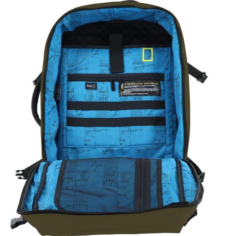 National Geographic Ocean Rpet 3 Way 50Cm Medium Backpack Khaki 29.7 Ltrs, , large image number 3