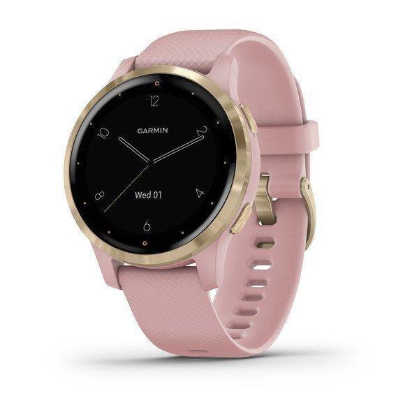 GARMIN - Garmin vivoactive 4S 40mm Dust Rose/Light Gold GPS Smartwatch