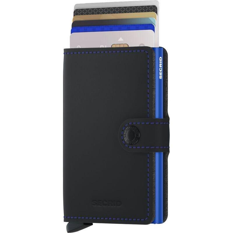 Secrid Miniwallet - Matte Leather - Black/Blue, , large image number 0