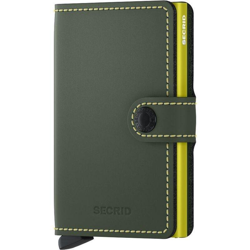 Secrid Miniwallet - Matte Leather - Green/Lime, , medium