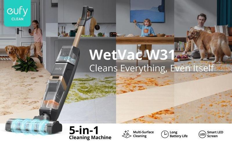 Eufy Wetvac W31 Wet Dry Vacuum Cleaner And Mop - Black, , large image number 4