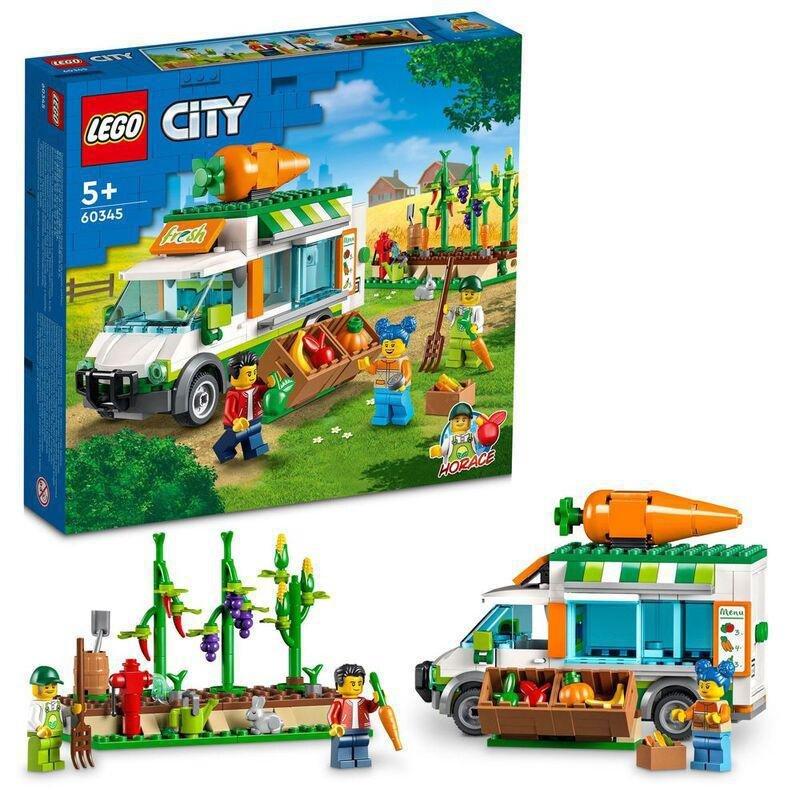 LEGO City Farmers Market Van 60345 (310 Pieces), , large image number 0
