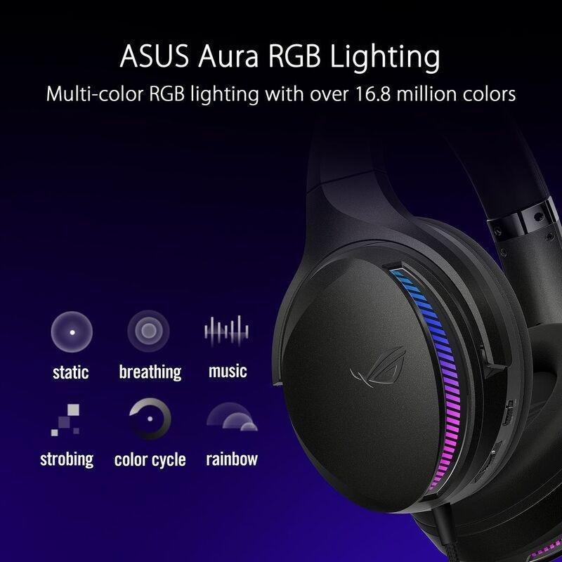 ASUS ROG Fusion II 300 RGB Gaming Headset - Black, , large image number 5