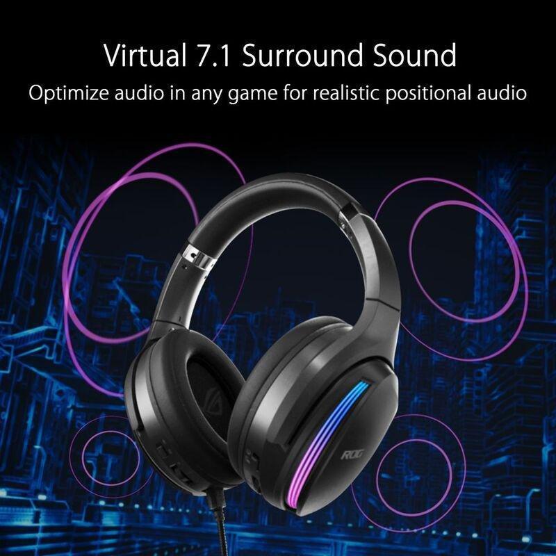 ASUS ROG Fusion II 500 RGB Gaming Headset - Virtual 7.1 Surround, , large image number 1