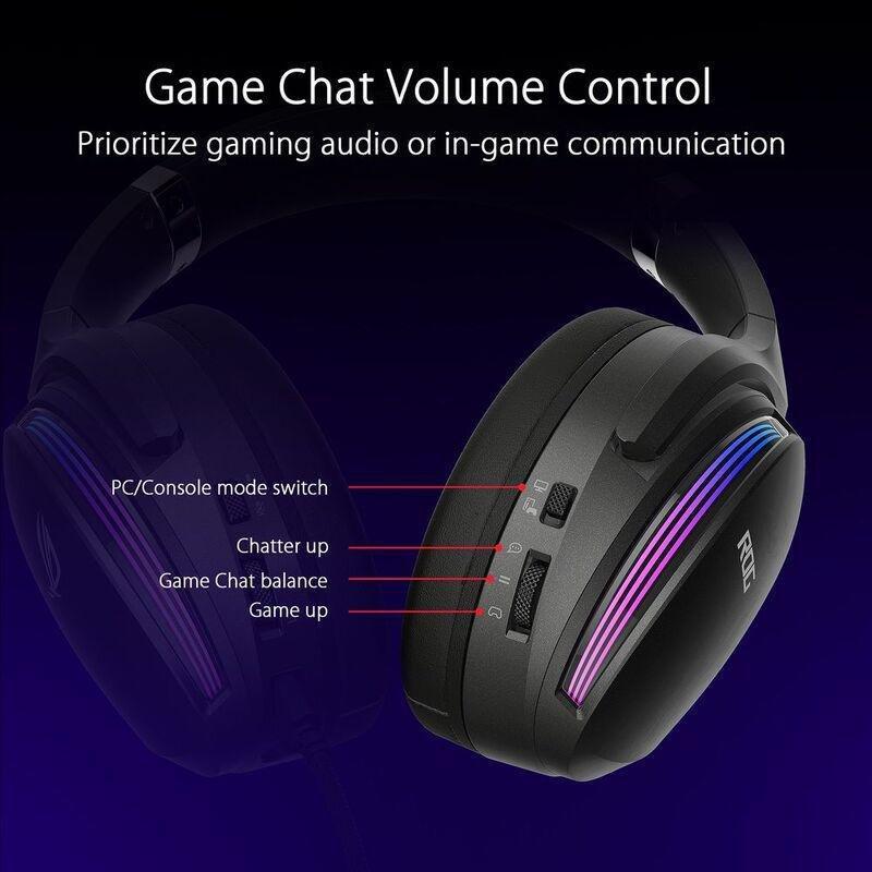 ASUS ROG Fusion II 500 RGB Gaming Headset - Virtual 7.1 Surround, , large image number 2