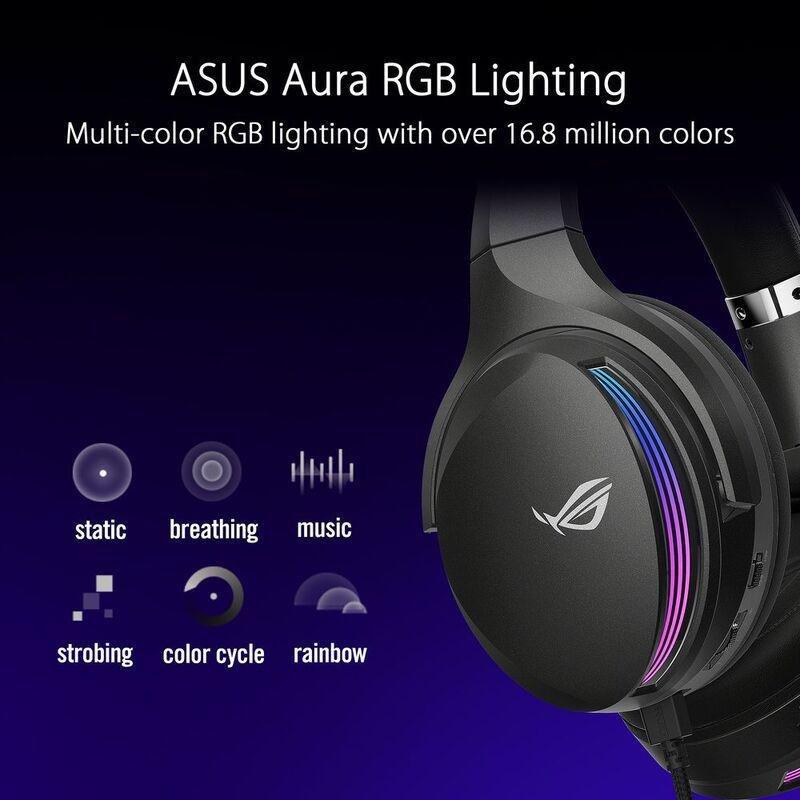 ASUS ROG Fusion II 500 RGB Gaming Headset - Virtual 7.1 Surround, , large image number 3