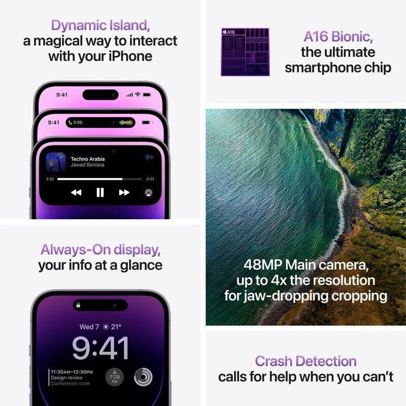 Apple iPhone 14 Pro Max 128GB - Deep Purple, , large image number 7