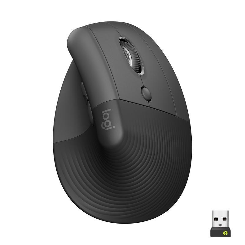Logitech 910-006473 Lift Vertical Wireless Mouse - Graphite, , medium