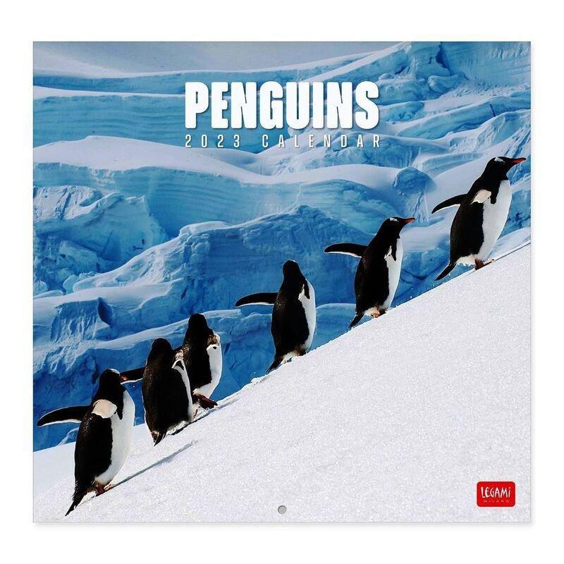 Legami Calendar 2023 (30 x 29 cm) - Penguins, , large image number 0