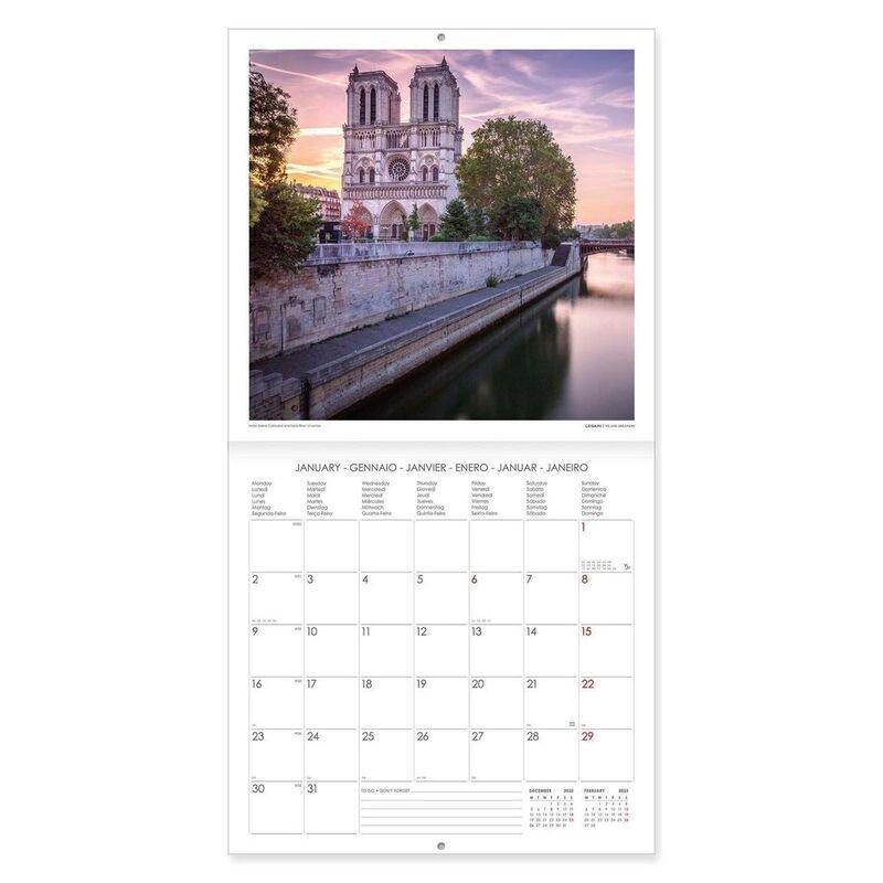 Legami Calendar 2023 (30 x 29 cm) - Paris, , large image number 0