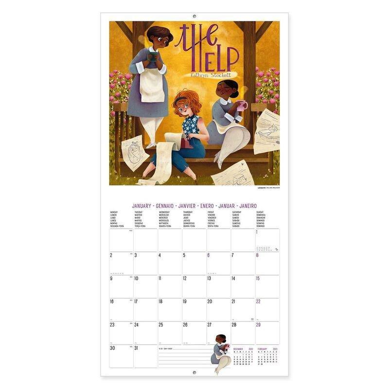 Legami Uncoated Paper Calendar 2023 (30 x 29 cm) - Book Lover'S, , large image number 1
