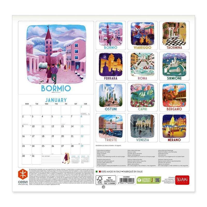 Legami Uncoated Paper Calendar 2023 (30 x 29 cm) - Italy, , large image number 2