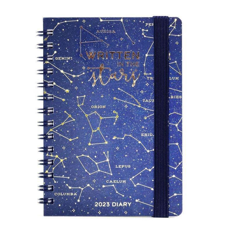 Legami Small Weekly Spiral Bound Diary 12 Month 2023 (9.5 x 13 cm) - Stars, , large image number 0