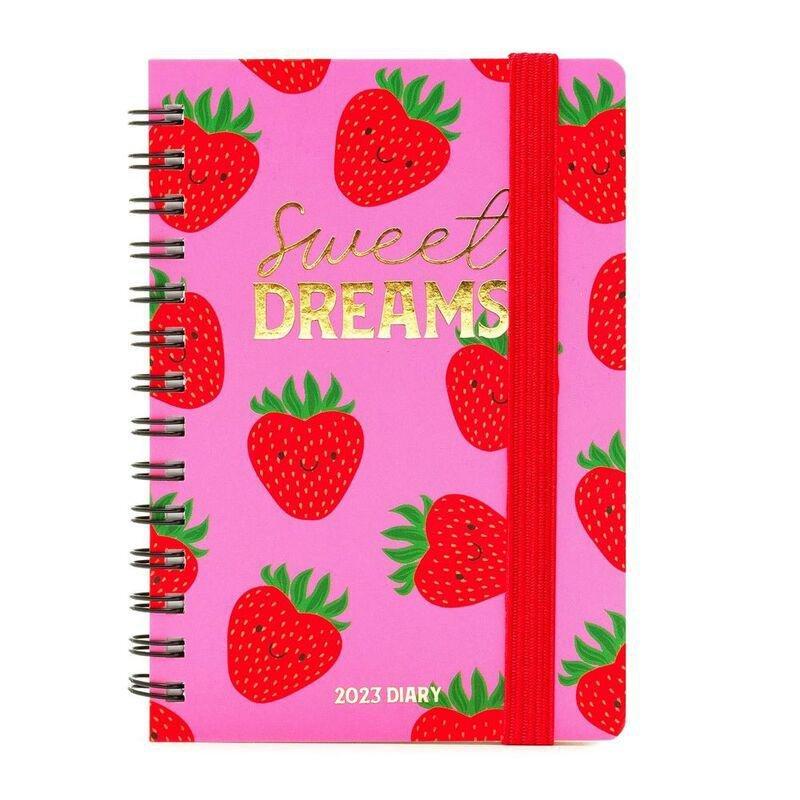 Legami Small Weekly Spiral Bound Diary 12 Month 2023 (9.5 x 13 cm) - Strawberry, , large image number 0