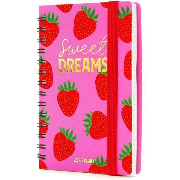 Legami Small Weekly Spiral Bound Diary 12 Month 2023 (9.5 x 13 cm) - Strawberry, , large image number 2