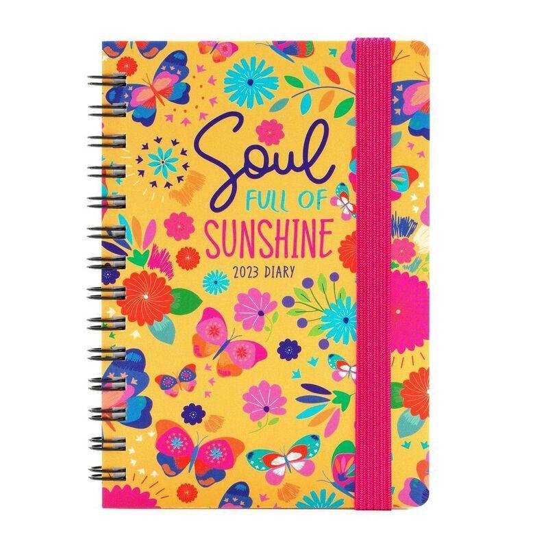 Legami Small Weekly Spiral Bound Diary 12 Month 2023 (9.5 x 13 cm) - Butterfly, , large image number 0