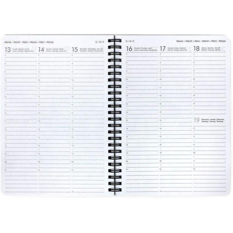 Legami Large Weekly Spiral Bound Diary 12 Month 2023 (15 x 21 cm) - Flowers, , large image number 1