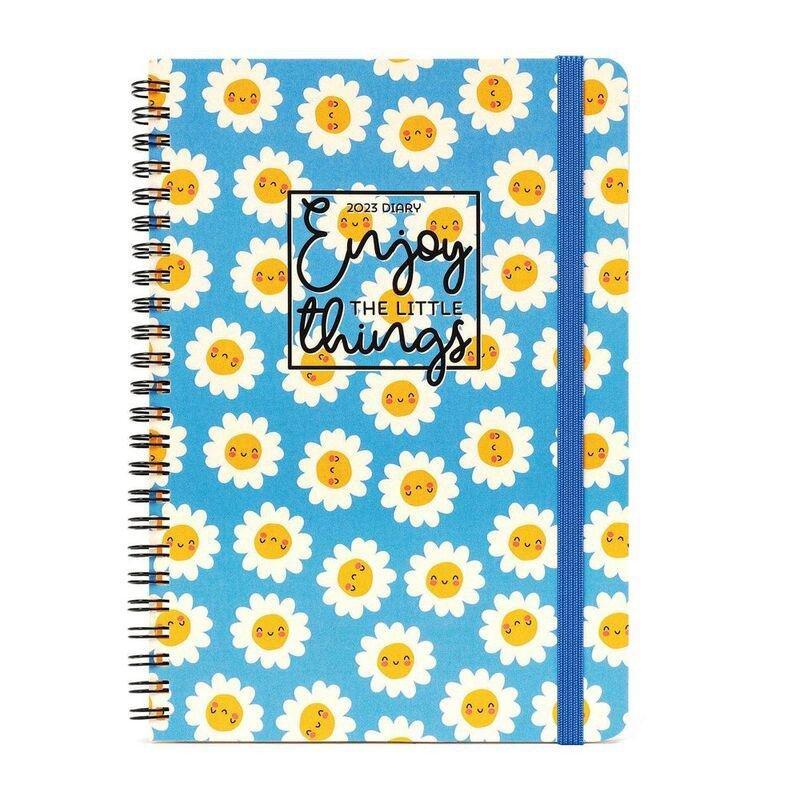 Legami Large Weekly Spiral Bound Diary 12 Month 2023 (15 x 21 cm) - Daisy, , large image number 0