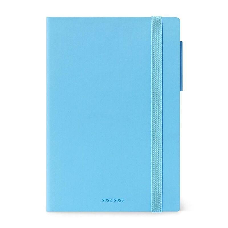 Legami Medium Daily Diary 16 Month 2022/2023 (12 x 18 cm) - Sky Blue, , large image number 0