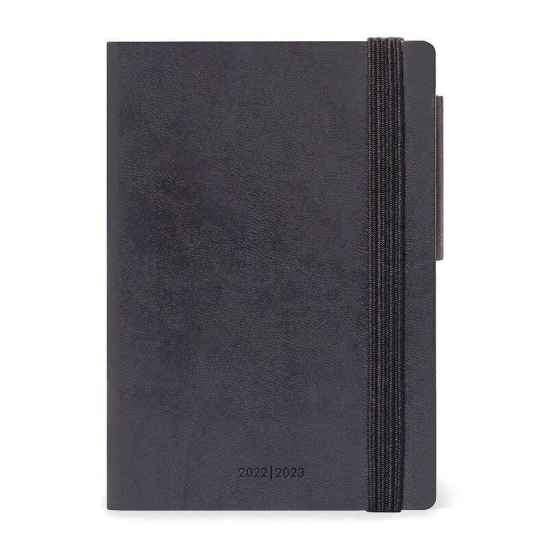 Legami Small Weekly Diary with Notebook 18 Month 2022/2023 (9.5 x 13 cm) - Black, , large image number 0