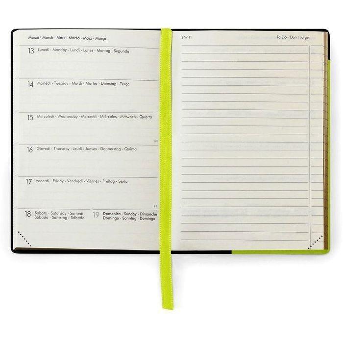 Legami Small Weekly Diary with Notebook 18 Month 2022/2023 (9.5 x 13 cm) - Lime Green, , large image number 1