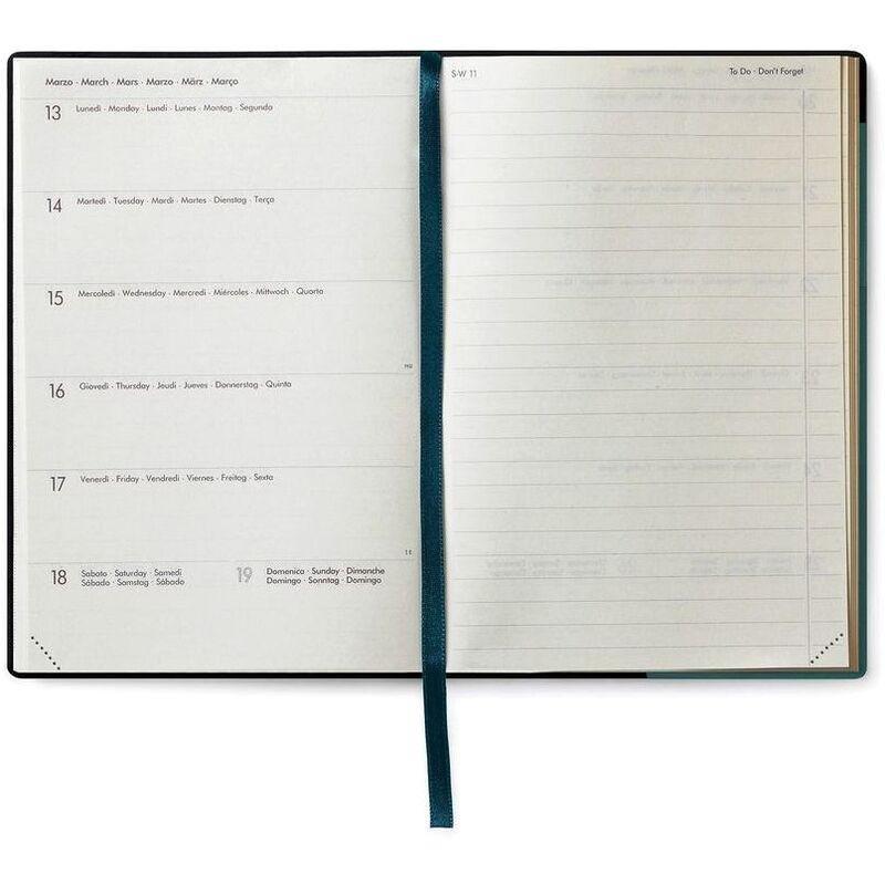 Legami Medium Weekly Diary with Notebook 18 Month 2022/2023 (12 x 18 cm) - Petrol Blue, , large image number 1