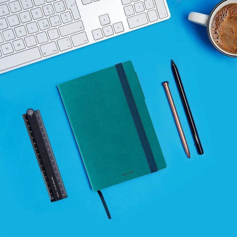 Legami Medium Weekly Diary with Notebook 18 Month 2022/2023 (12 x 18 cm) - Petrol Blue, , large image number 4