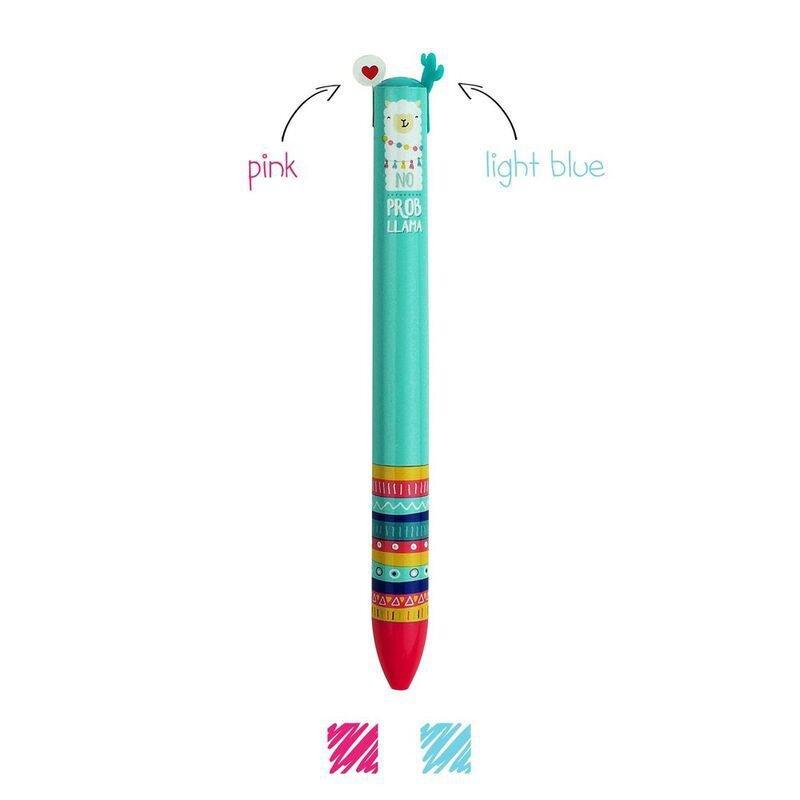 Legami Click & Clack - Two Color Pen- Llama, , medium