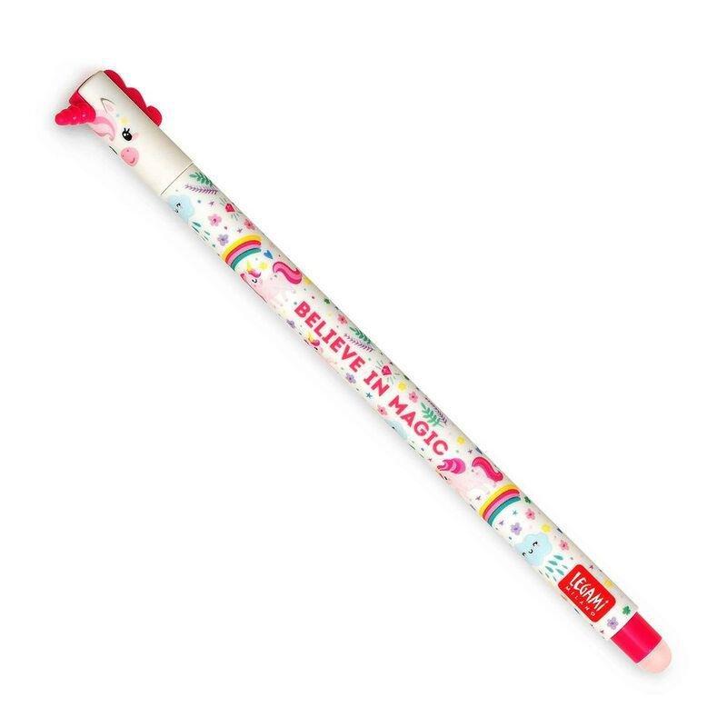 Legami Erasable Pen - Unicorn - Pink, , medium
