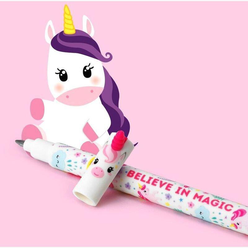 Legami Erasable Pen - Unicorn - Pink, , medium