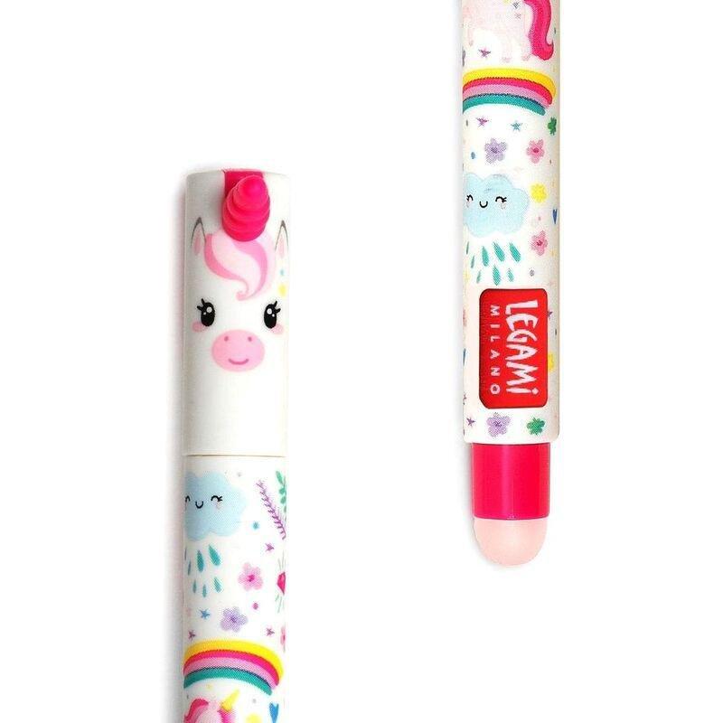 Legami Erasable Pen - Unicorn - Pink, , medium