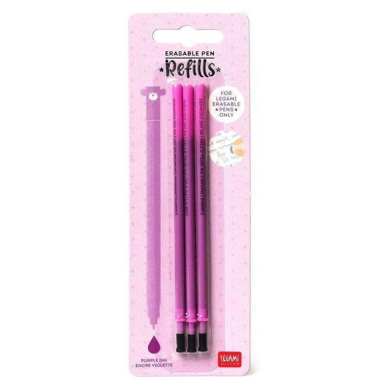 Legami Refills for Erasable Pen - Purple (3 Pack), , large image number 1