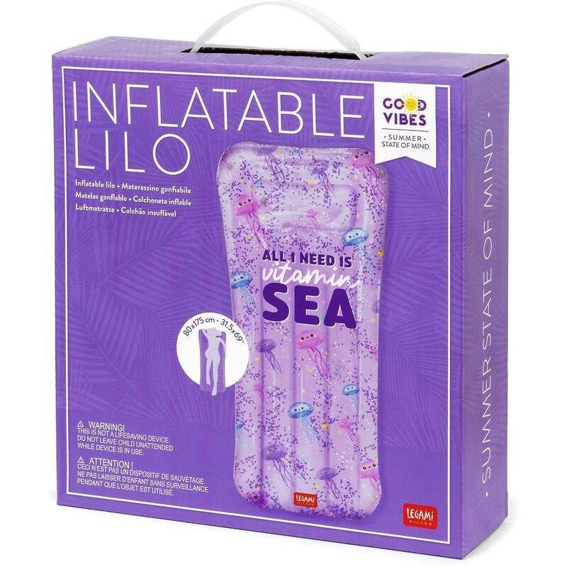 Legami Inflatable Lilo Pool Mattress - Jellyfish, , large image number 3