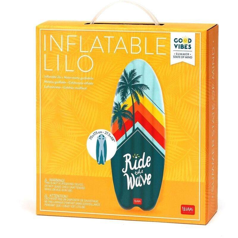 Legami Inflatable Lilo Pool Mattress - Surf Board, , large image number 3