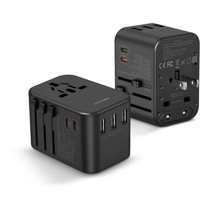 Hyphen Charge Point 35W Travel Adaptor - Black, , medium