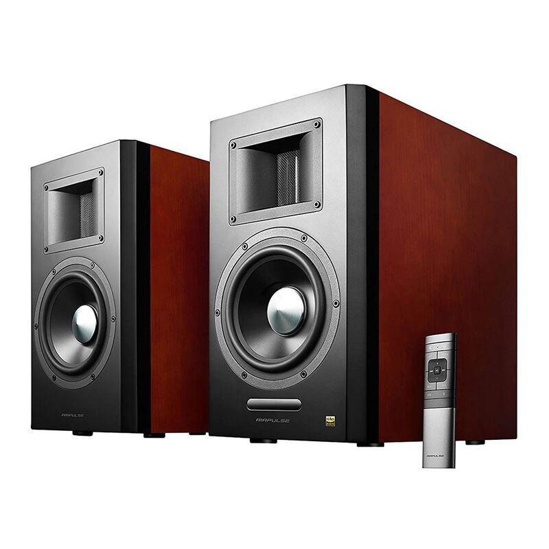 Edifier Air Pulse A300-CH PRO Styling Dual Active Bookshelf Speakers Hi-Res Cherry Wood BT, , large image number 0