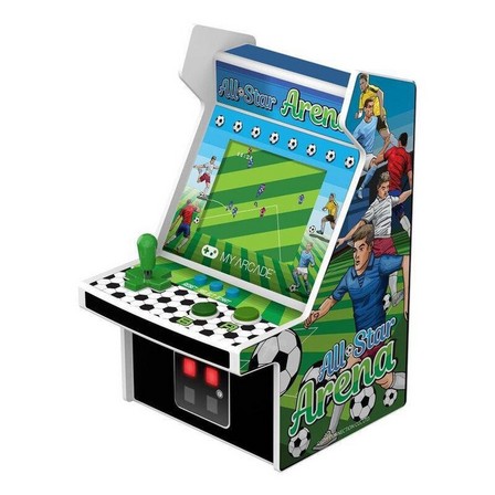 MY ARCADE - My Arcade All-Star Arena + 300 Games Micro Player - Green/White (6.75-inch)
