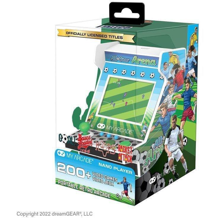 My Arcade All-Star Arena + 200 Games Nano Player - Green/White (4.5-inch), , large image number 2