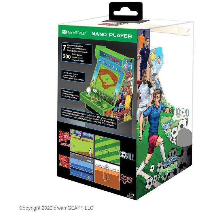 My Arcade All-Star Arena + 200 Games Nano Player - Green/White (4.5-inch), , large image number 4