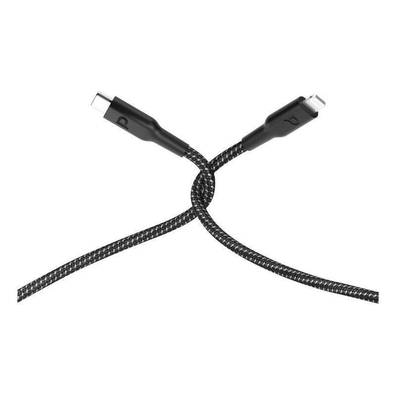 Powerology Braided USB-C To Lightning Data & Fast Charge Cable 1.2m - Black, , large image number 1