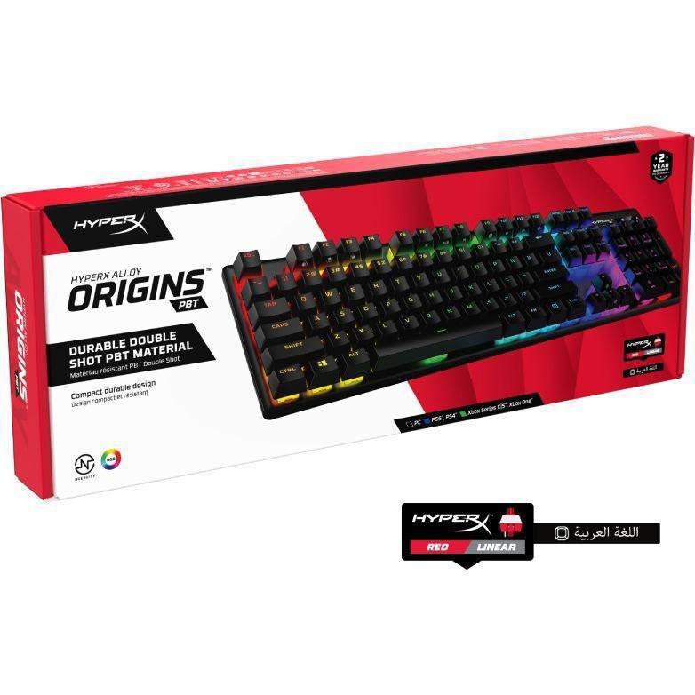 HyperX Alloy Origins PBT Mechanical Gaming Keyboard - HX Red Switch (Arabic/English), , large image number 3