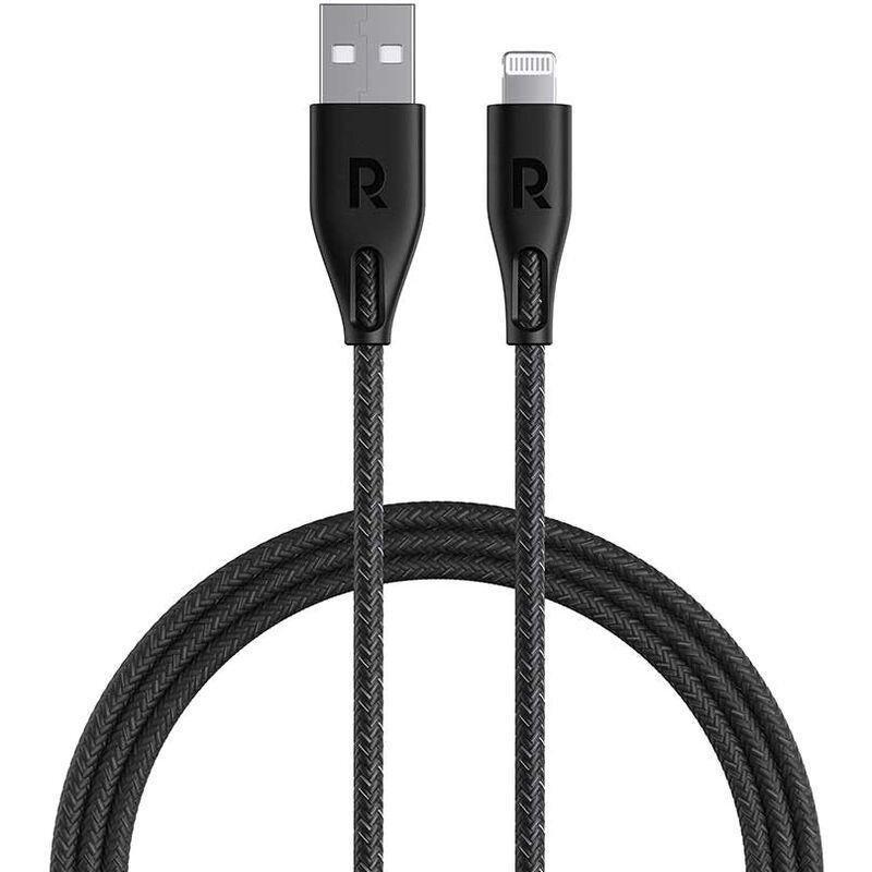 Ravpower RP-CB1027 USB-A To Lightning Cable 2M Nylon - Black, , medium
