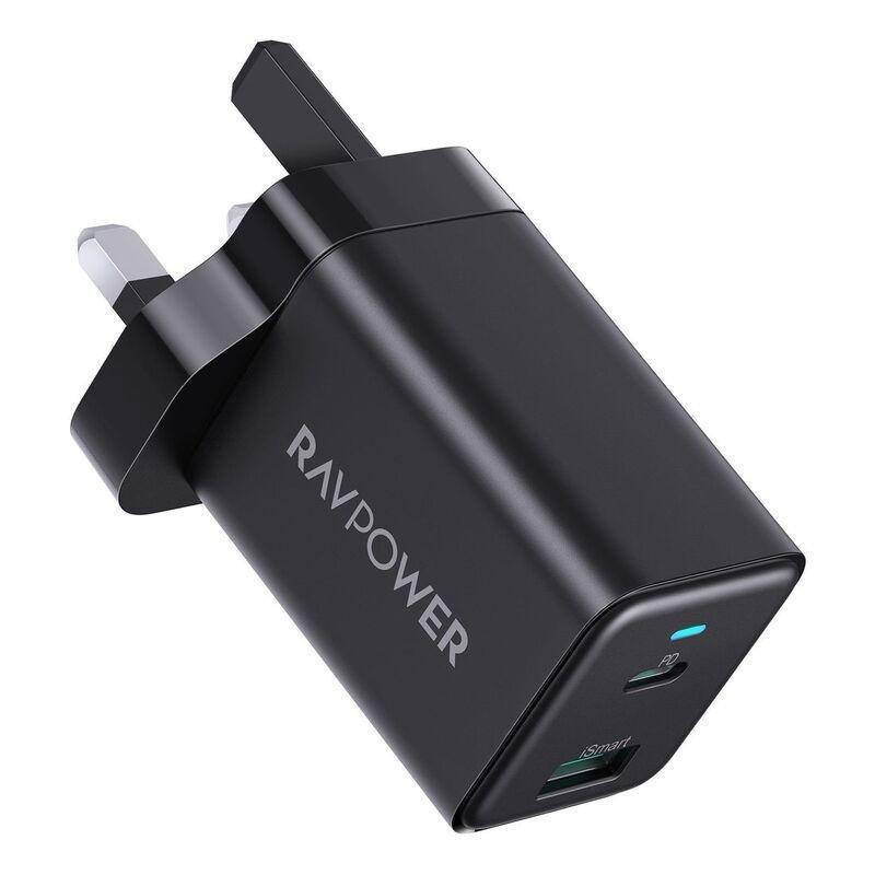 RAVPower RP-PC171 PD 45W2-Port Wall Charger - Black, , medium