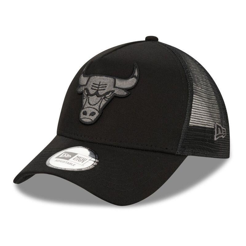 New Era NBA Chicago Bulls 9Forty Men's Trucker Cap - Black, , medium
