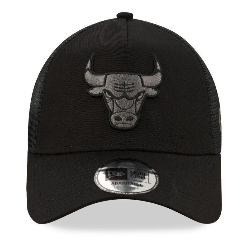 New Era NBA Chicago Bulls 9Forty Men's Trucker Cap - Black, , large image number 2