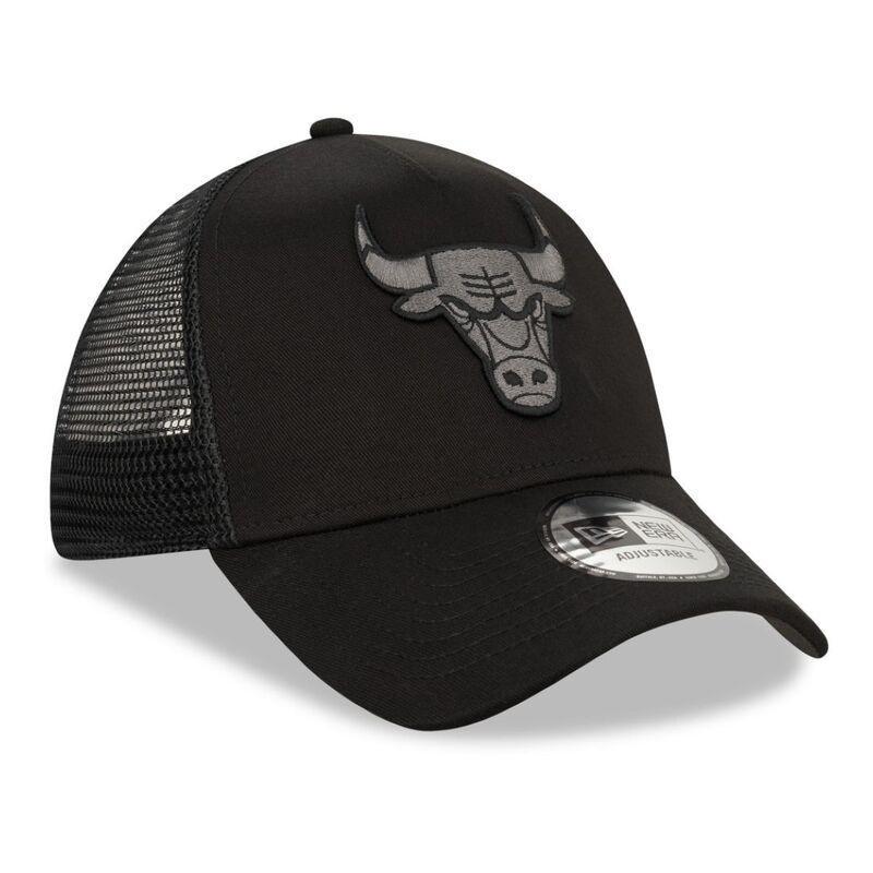New Era NBA Chicago Bulls 9Forty Men's Trucker Cap - Black, , large image number 3