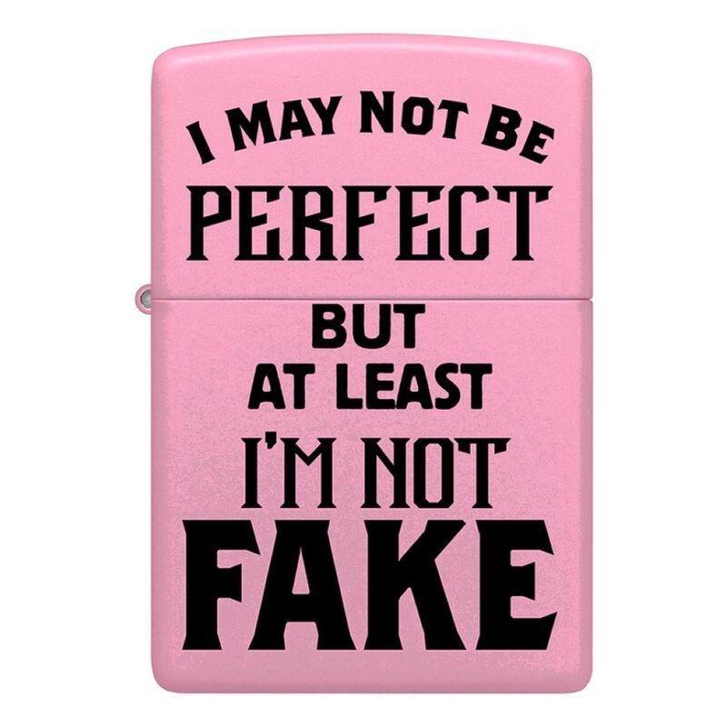 Zippo 238 Ci404934 Pink Matte "I May Not Be" Windproof Lighter, , large image number 0