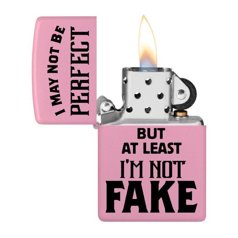 Zippo 238 Ci404934 Pink Matte "I May Not Be" Windproof Lighter, , large image number 1